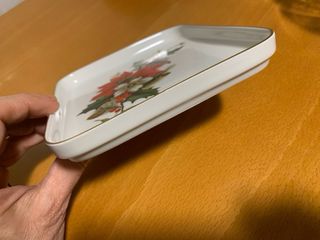 piccolo vassoio di Limoges -decorazione natalizia