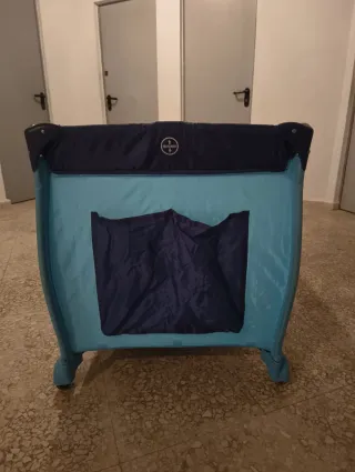 Culla da viaggio blu e navy Asalvo