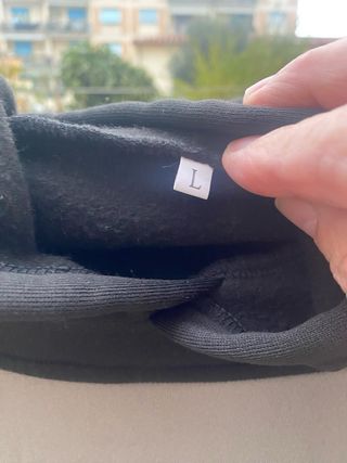 Felpa con cappuccio nuova taglia L