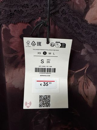 Vestido asimétrico floral