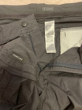 Pantalón senderismo Forclaz gris