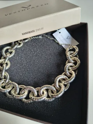 Vestopazzo Collana placcata Argento catena