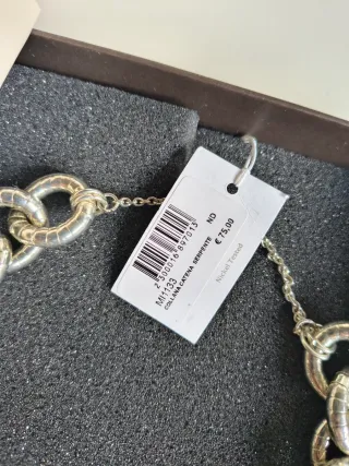 Vestopazzo Collana placcata Argento catena