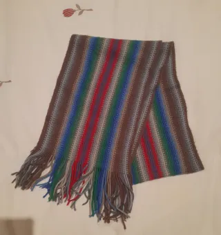 Bufanda de rayas multicolor