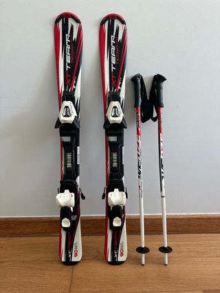 Esquís Infantiles XT TEAM 90cm + Bastones
