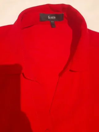 Blusa Sfera Roja Manga Larga