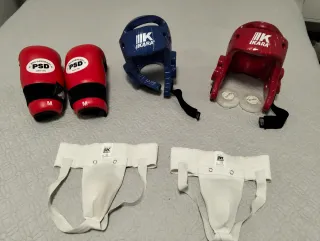 Protecciones Taekwondo Niño: Guantes y Cascos