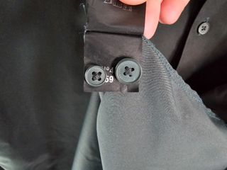 Camisa verde manga larga elástica estructura slim