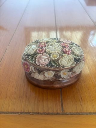 Joyero vintage floral