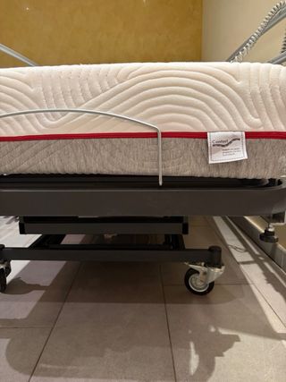 Cama hospitalaria articulada con colchón