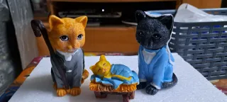 Belen de gatos. Belen y reyes magos gatos