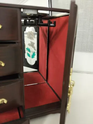 Joyero Musical Marrón con Espejo