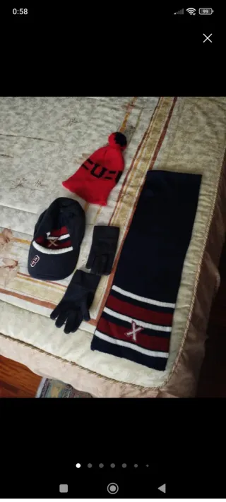 Conjunto Gorro Guantes Bufanda Talla 4-6 Años