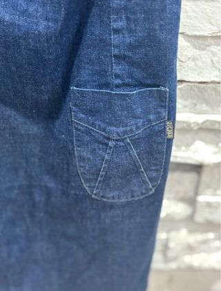 Vestido corto tejano/vaquero azul