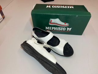 Mephisto Sandalias Talla 40 Blancas y Negras