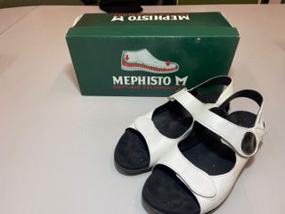 Mephisto Sandalias Talla 40 Blancas y Negras