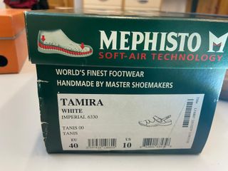 Mephisto Sandalias Talla 40 Blancas y Negras