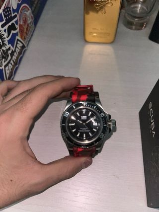 Relojes D.Franklin Negro y Rojo