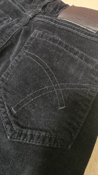 Pantaloni bambino velluto blu