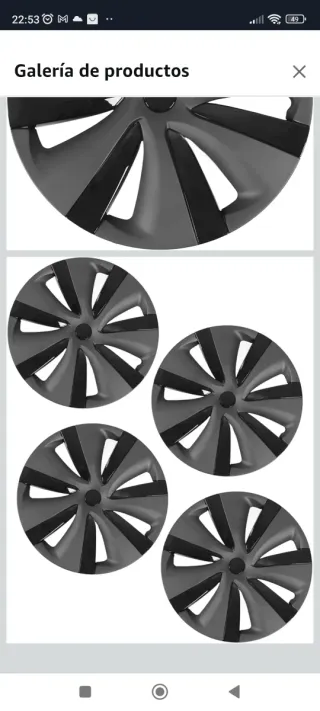 Tapacubos Tesla (Set de 4)