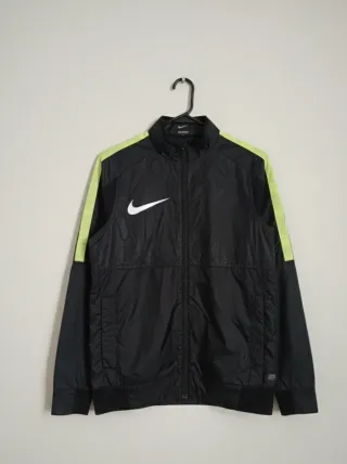 Nike Giacca Nera con Dettagli Fluo – Uomo Taglia M