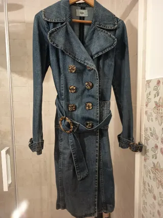 Gabardina vaquera azul