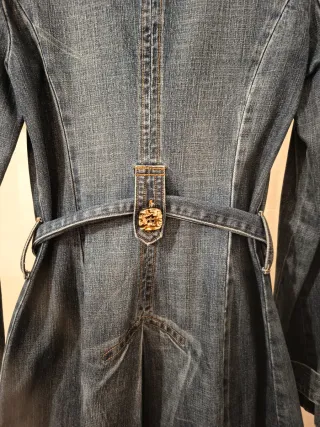 Gabardina vaquera azul