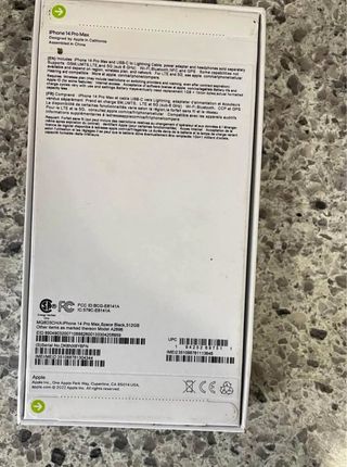 iPhone 14 Pro Max 512GB Space, nuovo, sigillato, bianco