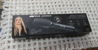Cepillo Alisador Rita Ora 2 en 1 Negro