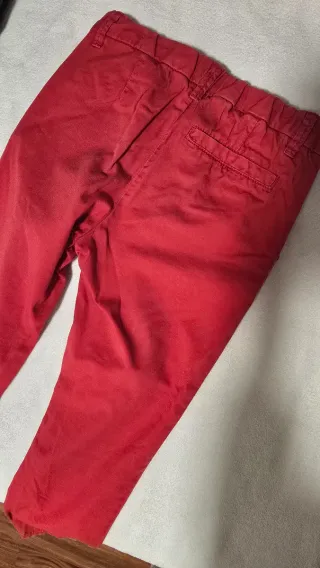 Pantaloni rossi bambino cotone 100%