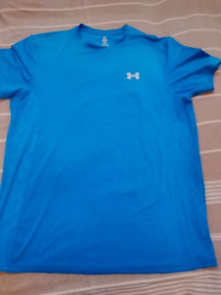Camiseta Running Hombre Azul Under Armour