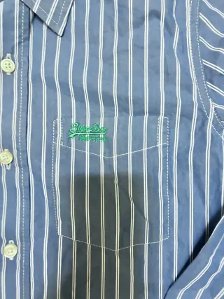 Superdry Camicia Uomo a Righe Blu – Taglia S
