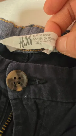 Pantaloni bambino blu 100% cotone