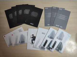 Pack 14 Manuales y folletos Nintendo Wii