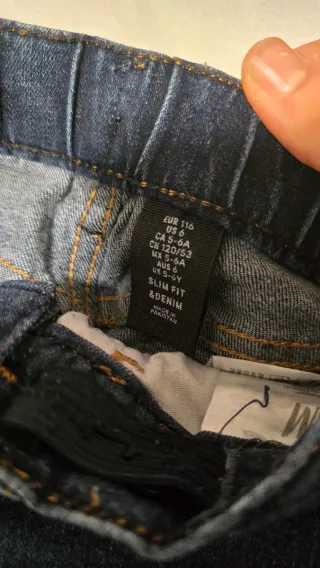 Jeans bambino blu scuro, effetto slavato