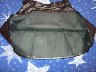 Falda polipiel negra Kiabi