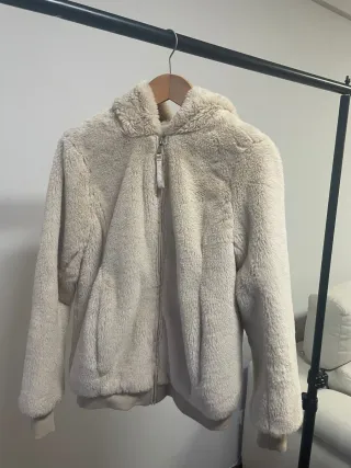 Chaqueta pelo capucha Springfield beige