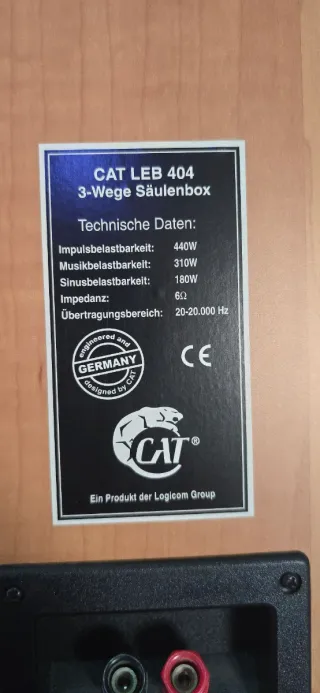 Par Altavoces altavoces de torre CAT LEB 404