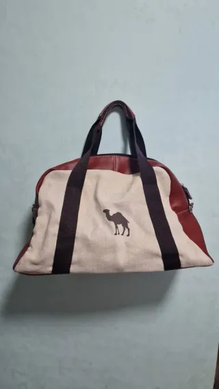 Borsa Camel con stampa cammello
