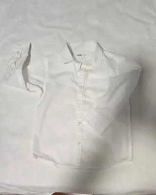 Camicia bianca bambino 100% cotone