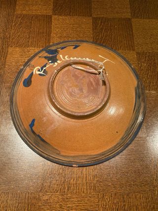 Coppia di piatti in ceramica Puigdemont