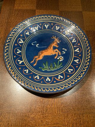 Coppia di piatti in ceramica Puigdemont