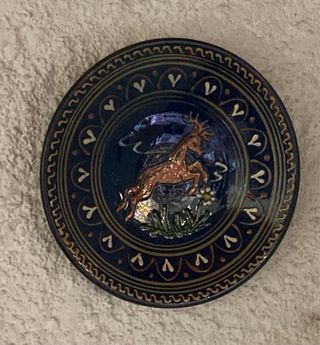 Coppia di piatti in ceramica Puigdemont