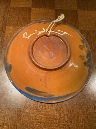 Coppia di piatti in ceramica Puigdemont