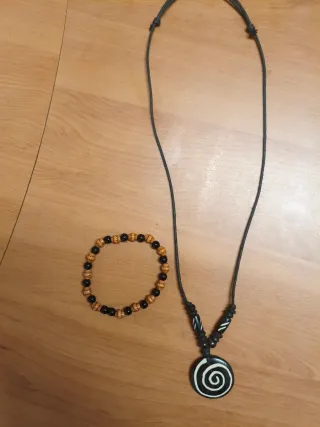 Conjunto Vintage Colgante y Pulsera