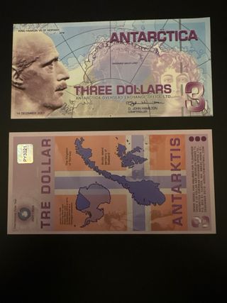 3 Dollari Antartide 2007