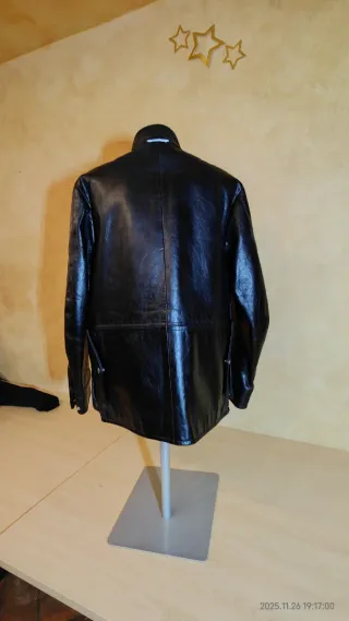 Giacca in pelle Brema nera