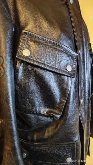 Giacca in pelle Brema nera