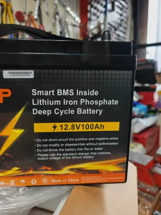 Batteria Litio 100Ah 12.8V LiFePO4 MFUZOP nuova