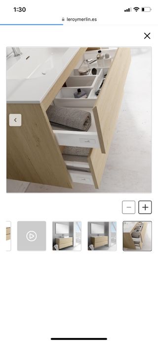 Mueble de baño Leroy Merlin madera nuevo en caja
